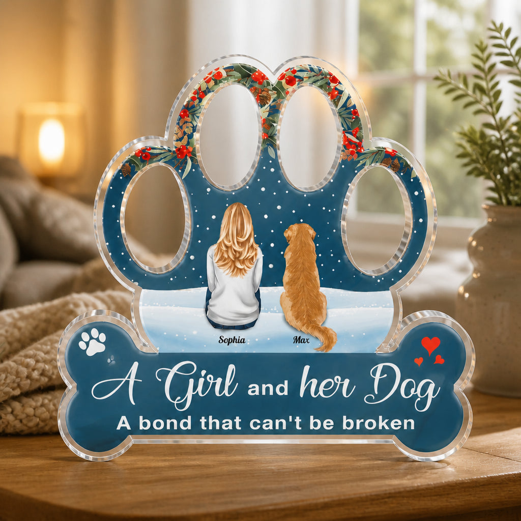 A Girl and Her Dog – Photo Paw Acrylic Standing Plaque - Personalized Acrylic Custom shape Standing 1 layer (FS) 394c342d-7dc4-4523-8ffb-f0c1d6cb72bd.jpg