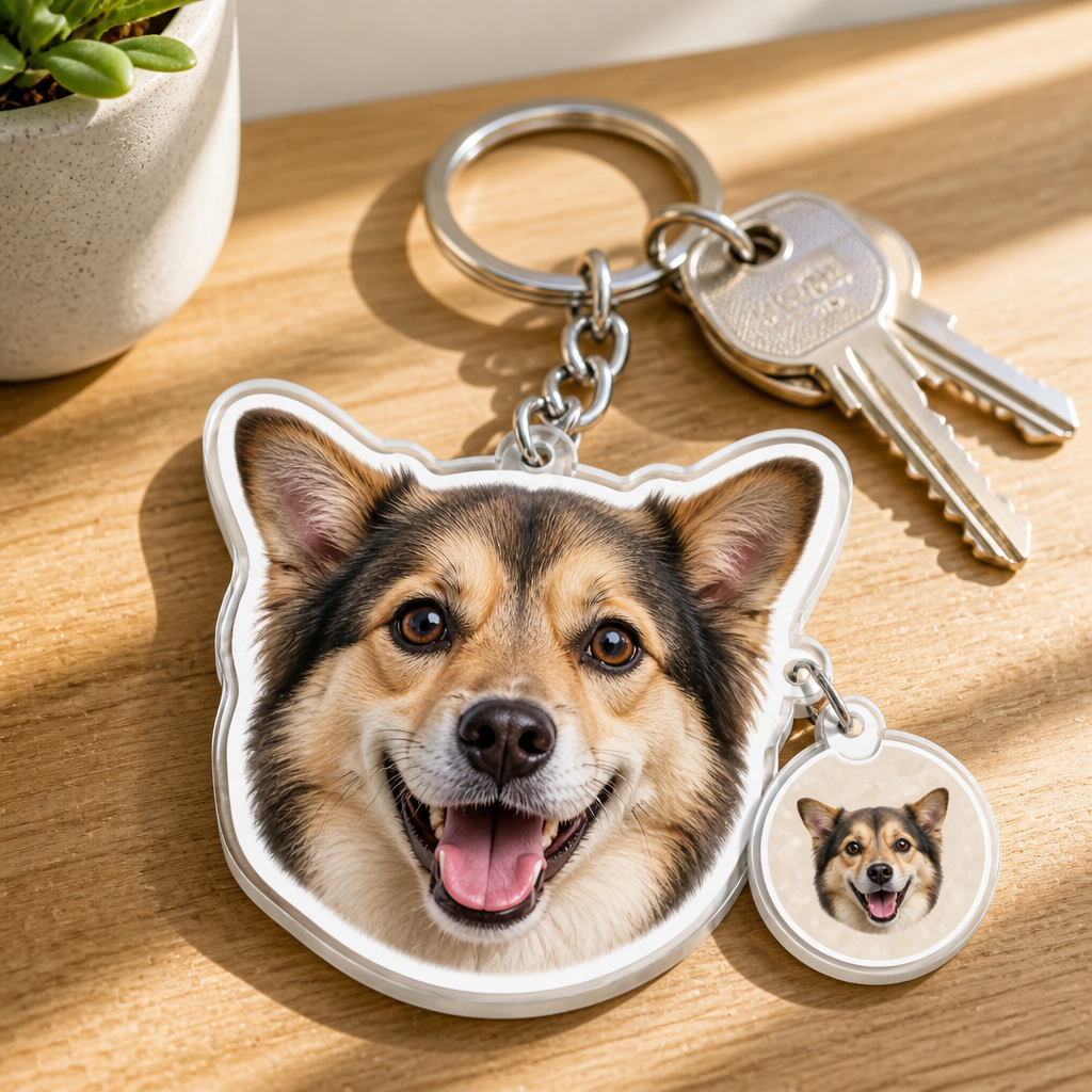 Custom Face Keychain with Mini Charm - Personalized Custom Shape Keychain With Charm (1 Layered) 394cc361-4ded-48cc-943e-a58662d8e072.png