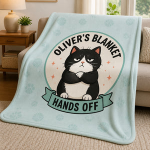 Personalized Cat Blanket — Hands Off (Grumpy Cat Edition) - Personalized Blanket 395199ab-db3f-4122-ab02-d5cdc8a62a14.jpg