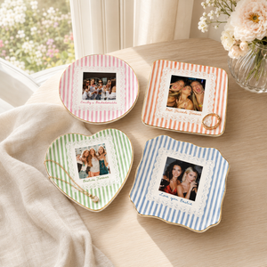 Personalized Bestie Photo Jewelry Dish: Ceramic Trinket Tray for Best Friend, Birthday Gifts For Bestie, Stripe Ring Dish Gift For Her 395e7f18-562f-4ed7-9c31-edffef36494e-banner-1.png