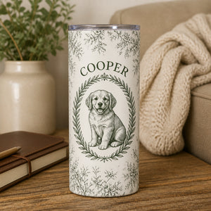 Toile Pet Name Cameo Tumbler - Personalized Tumbler 3963a184-ff91-4f54-a16c-aab2fd141e91.jpg