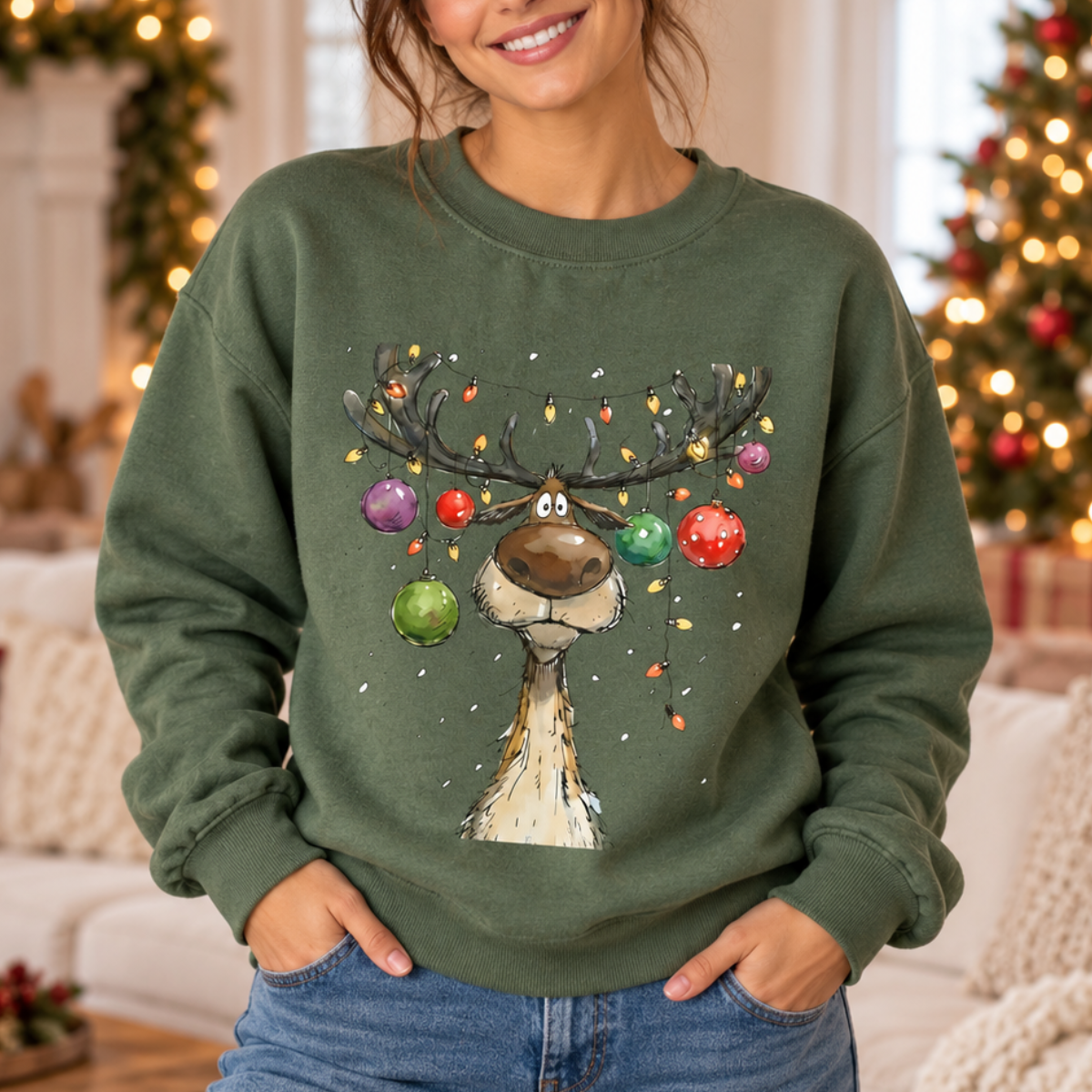 Vintage Reindeer Christmas Sweatshirt, Cute Festive T-shirt, Retro Reindeer Shirt, Merry Christmas Hoodie, Xmas Gift For Her & Him Tee 3983066c-451a-4cbb-8b2a-ffad723b7c47-banner-1.png