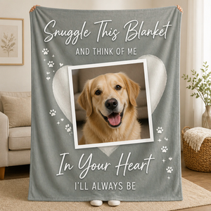 Custom Pet Photo Snuggle Blanket – In Your Heart - Personalized Blanket 39b0d446-c147-413a-87cf-ee99d1286318.png