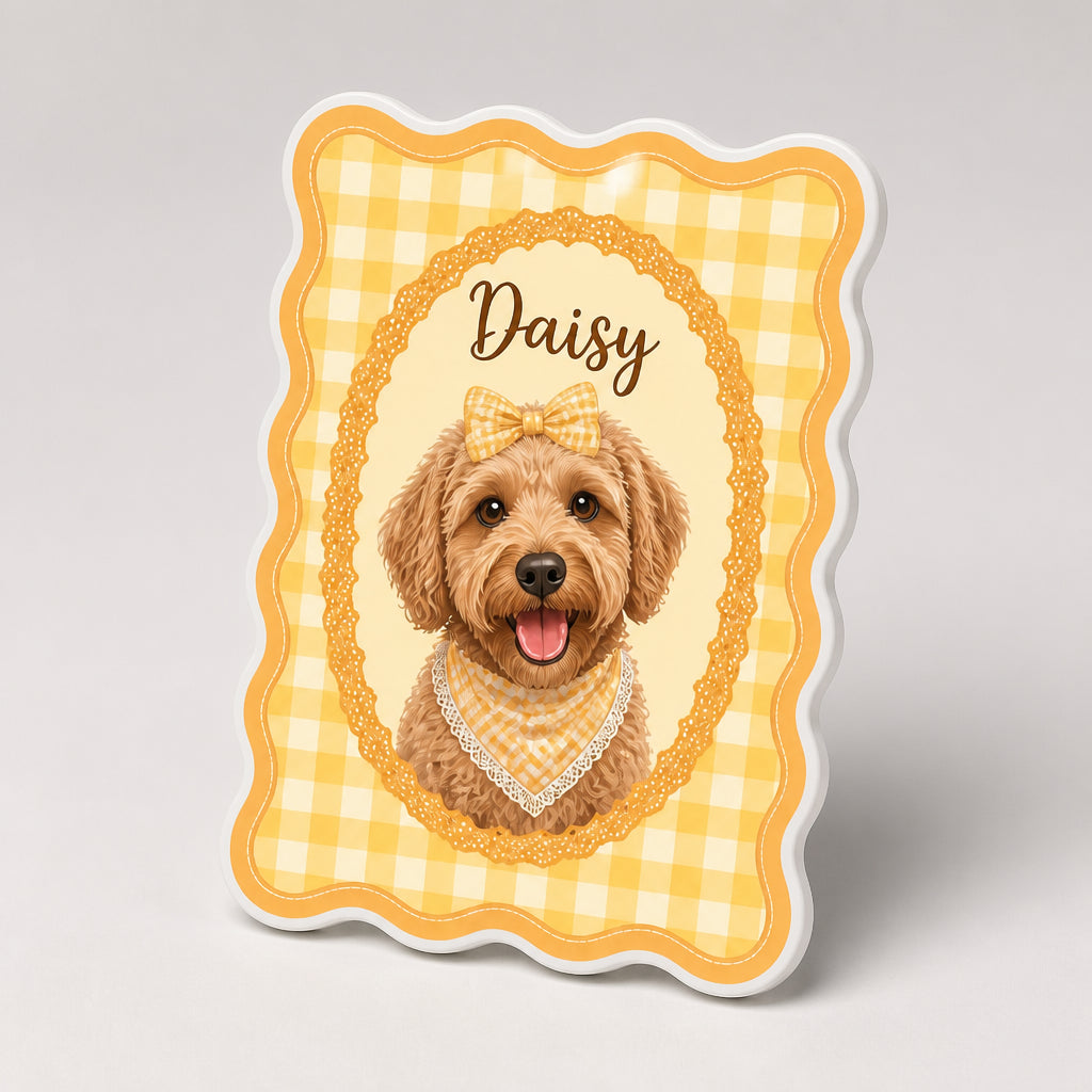 Custom Pet Portrait Retro Rosette Fridge Magnet - Personalized Custom Shape Fridge Magnet 39b73227-eee9-45d3-b9c2-87d0540871f2.jpg