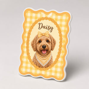 Custom Pet Portrait Retro Rosette Fridge Magnet - Personalized Custom Shape Fridge Magnet 39b73227-eee9-45d3-b9c2-87d0540871f2.jpg