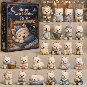 Sleepy West Highland Terrier Advent Calendar 2026 - 24-Day Festive Countdown, Acrylic Charms Blind Box - Gift For West Highland Terrier Lovers 39c2a286-35c4-4430-b1b9-24a4f74fb5a4-west-highland-terrier-text.png