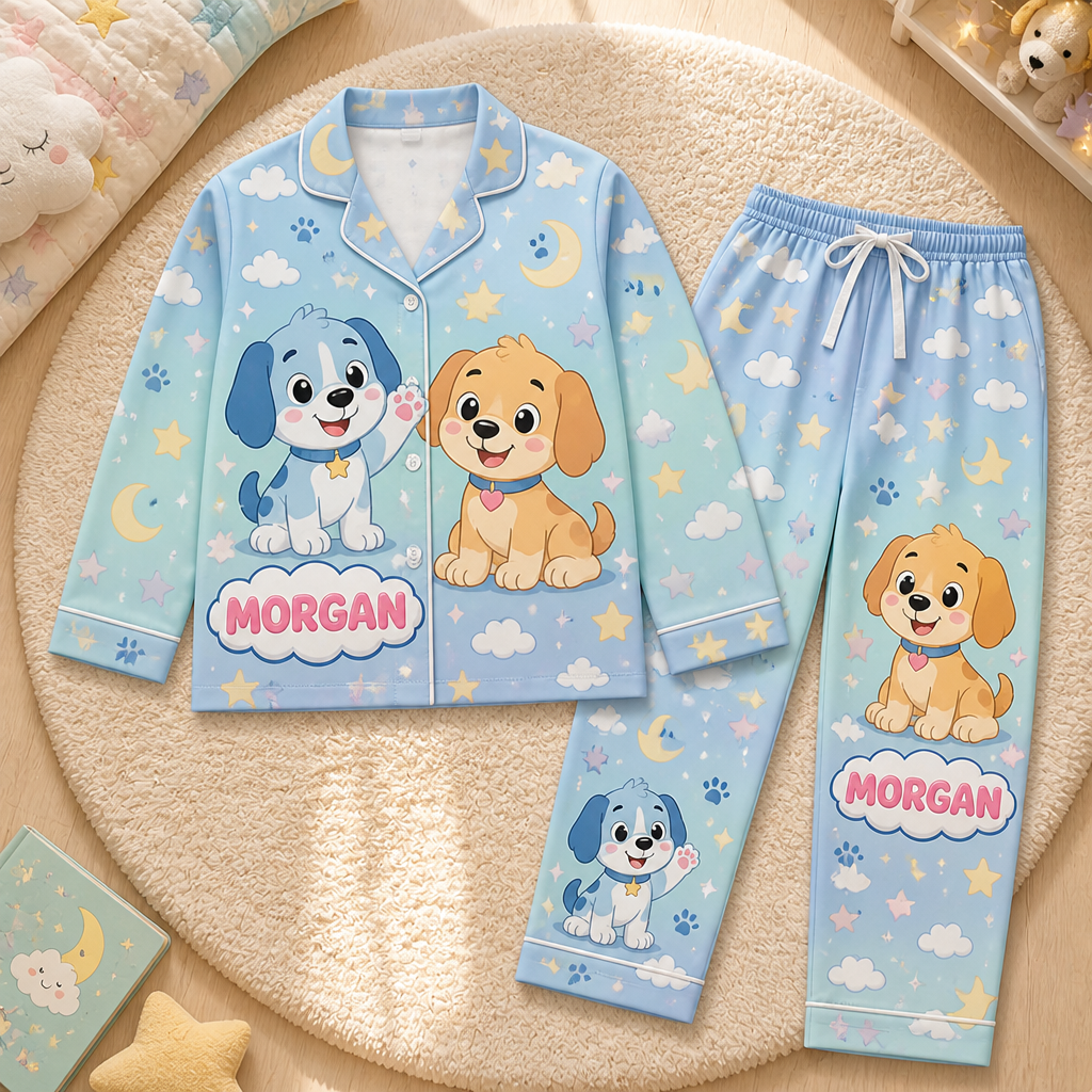 Kids Pastel Puppy Dreams Pajama Set — Personalized Name - Personalized Pyjamas 39c2a7f2-665d-43aa-8d93-8e2bdc1bbcec.png