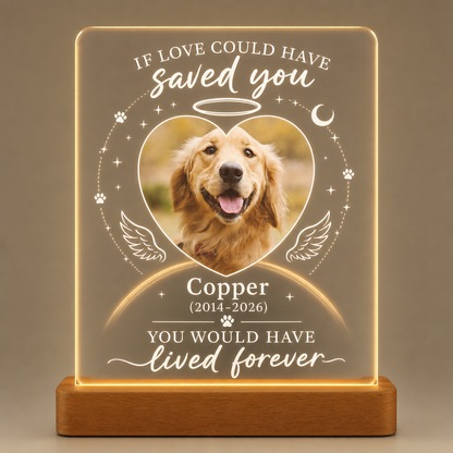 Pet Memorial Acrylic Night Light – If Love Could Have Saved You - Personalized Acrylic Night Light 39d18d0a-6961-4a18-b5f7-53e73668e754.png