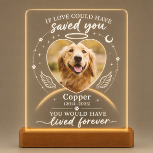 Pet Memorial Acrylic Night Light – If Love Could Have Saved You - Personalized Acrylic Night Light 39d18d0a-6961-4a18-b5f7-53e73668e754.png