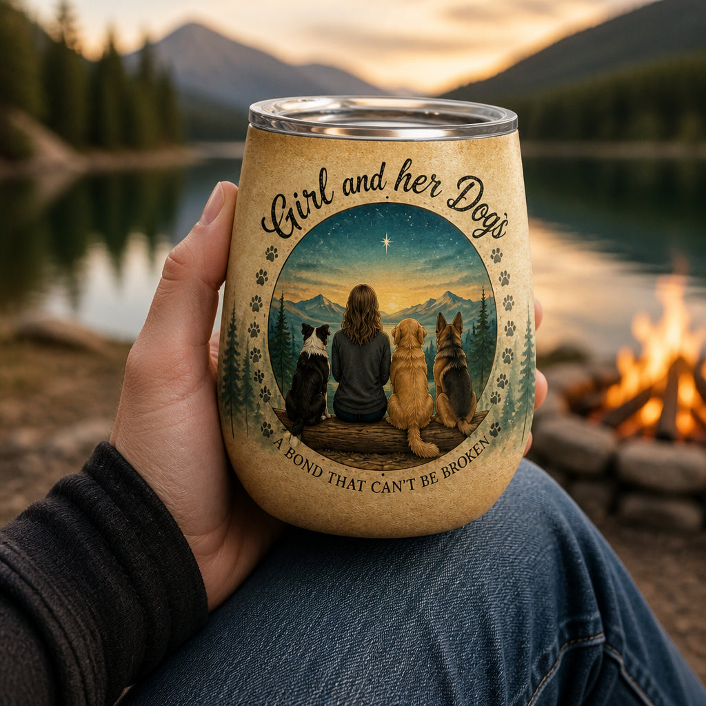 Girl And Her Dogs Custom Portrait Wine Tumbler - Personalized Wine Tumbler 39d2f45c-bdb8-460b-b9d1-7d53494c7403.jpg