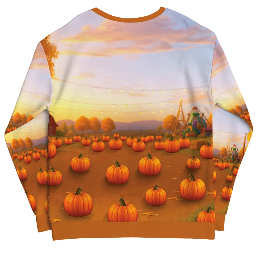 Fall Season Besties Sitting On Pumpkins Personalized 3D Sweatshirt