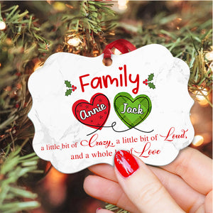 Family A Whole Lot Of Love Christmas - Personalized Ornament - Christmas Gift For Family