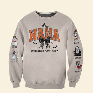 This Nana Loves Her Spooky Crew - Personalized Apparel - Gift For Mother Grandma, Halloween Gift