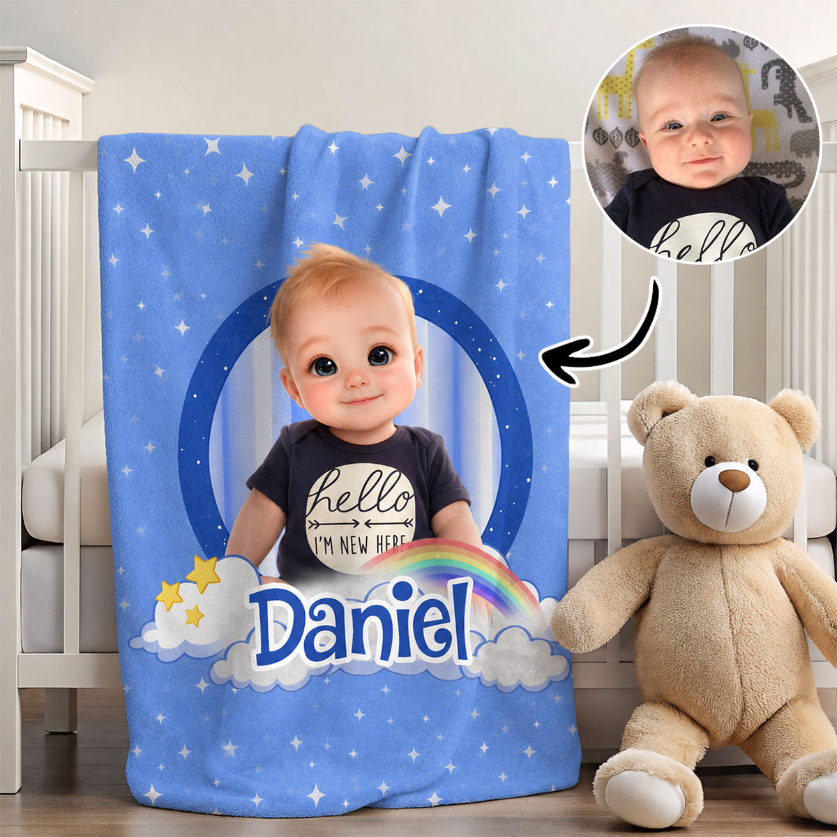 Like A Star - Personalized Custom Fleece Blanket