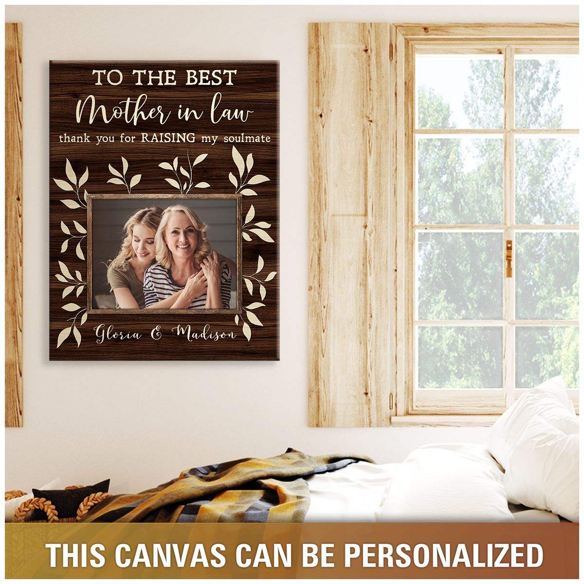 Thank You For Raising My Soulmate - Personalized Canvas - Gift For Mother-in-law, Mother's Day, Birthday Gift