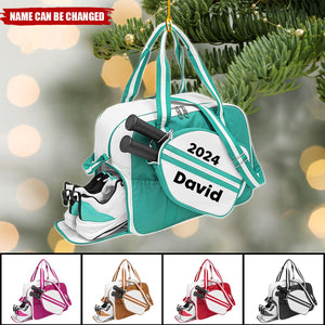 Pickleball Bag - Personalized Acrylic Ornaments - Christmas Gift for Pickle Ball Player
