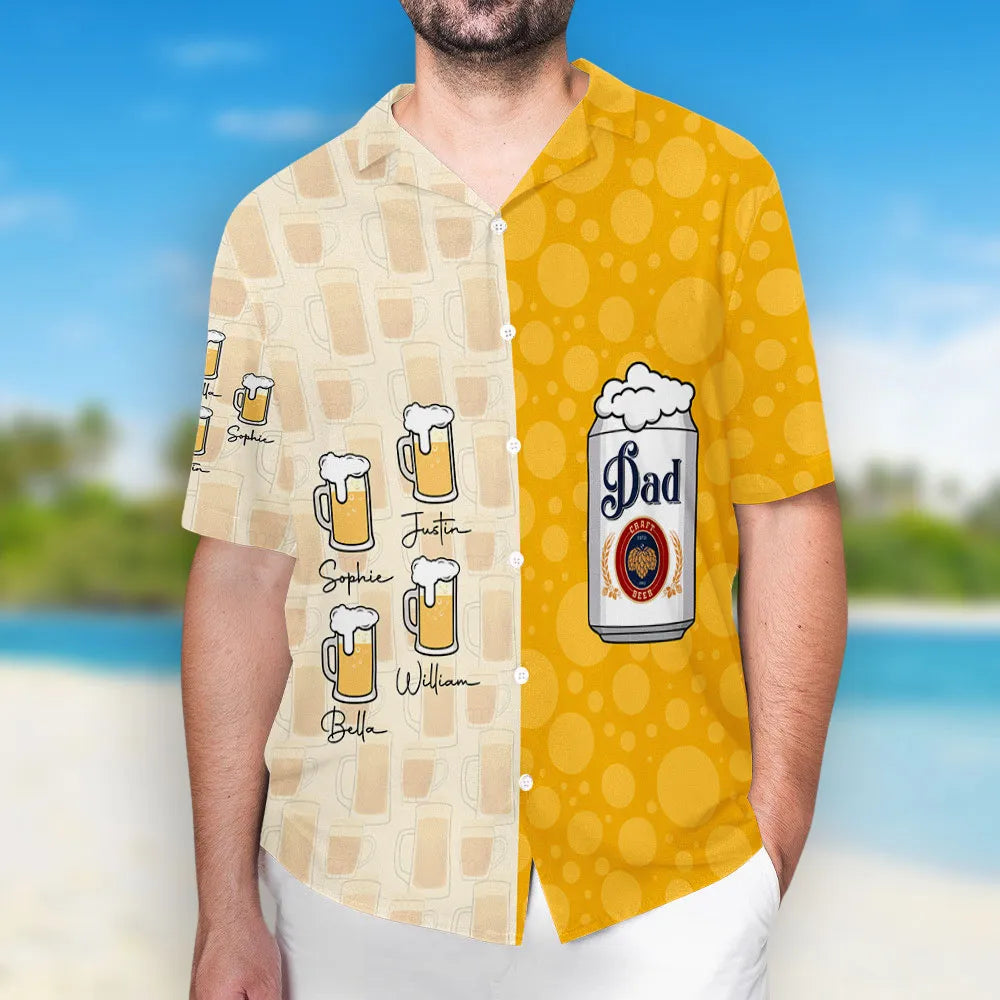 Chill Dad - Personalized Hawaiian Shirt - Gift For Dad, Father's Day, Birthday Gift