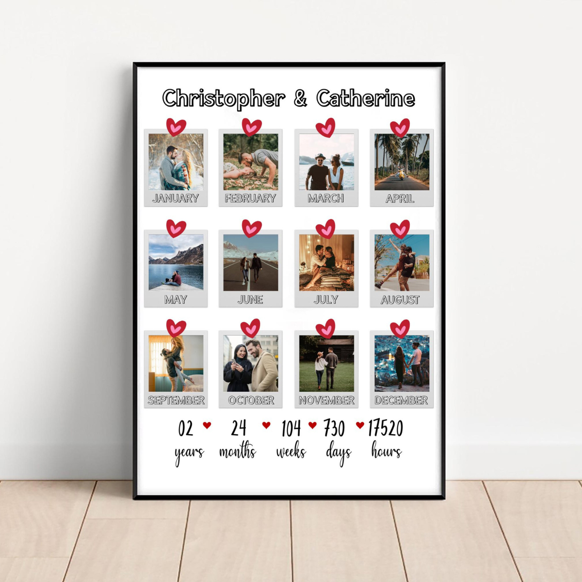 Second Anniversary Gifts, Second Wedding Anniversary, Second Year Wedding Anniversary Gift, 2nd Anniversary Gift, Dating Anniversary for Him