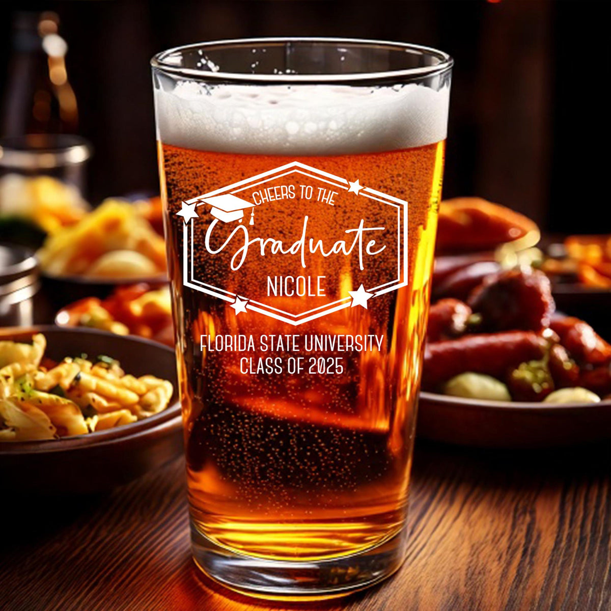 College Graduation Gift, Graduation Beer Glass, Pint Glass, Graduation Gift, College, Grad Gift, Graduation Gift, Reunion, Class Of 2025