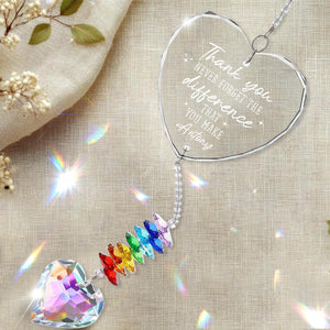 Thank You Gifts, Crystal Ornament Thank You Gifts For Women, Goodbye Gifts For Coworkers, Personalized Glass Ornament