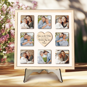 Personalized Mom Photo Collage Sign, Custom Mother's Day Sign, Mom Gift From Daughter, Mom Birthday Gift, Gift For Mom