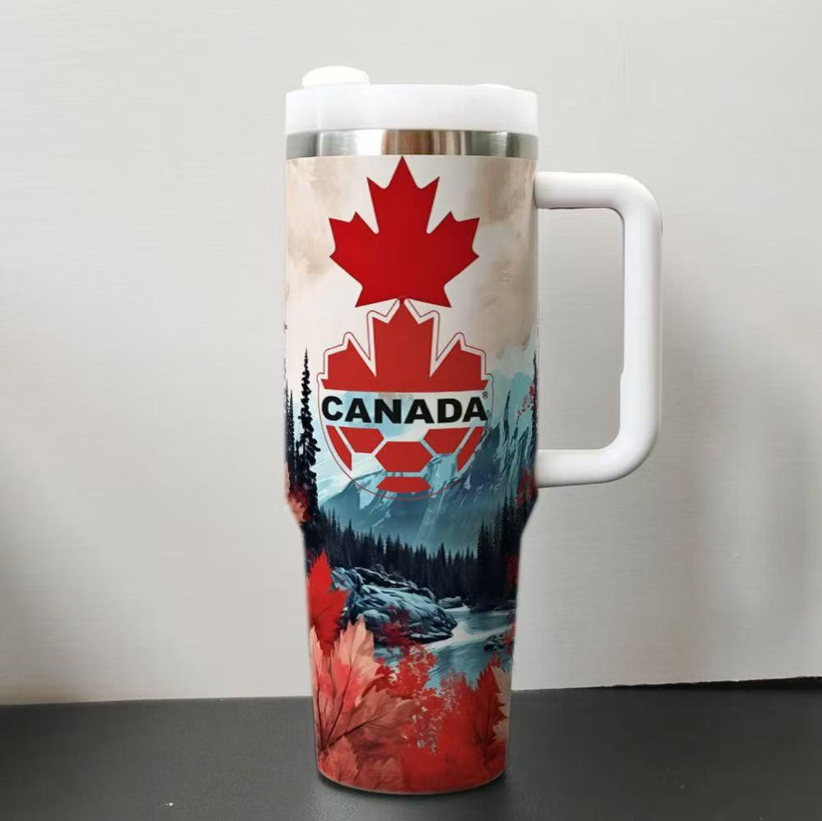 2026 World Cup National Team Travel Mug, 40oz Stainless Tumblr Car Mug,Steel Soccer Tumbler for Fans