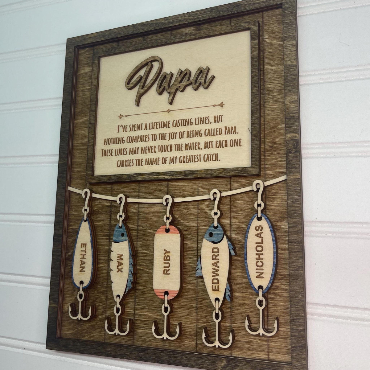 Fishing Dad Gift, Fisherman Gifts, Fishing Grandpa Gift, Father's Day Gift for Dad, Father's Day Personalized gift, Fishing Lures for Dad