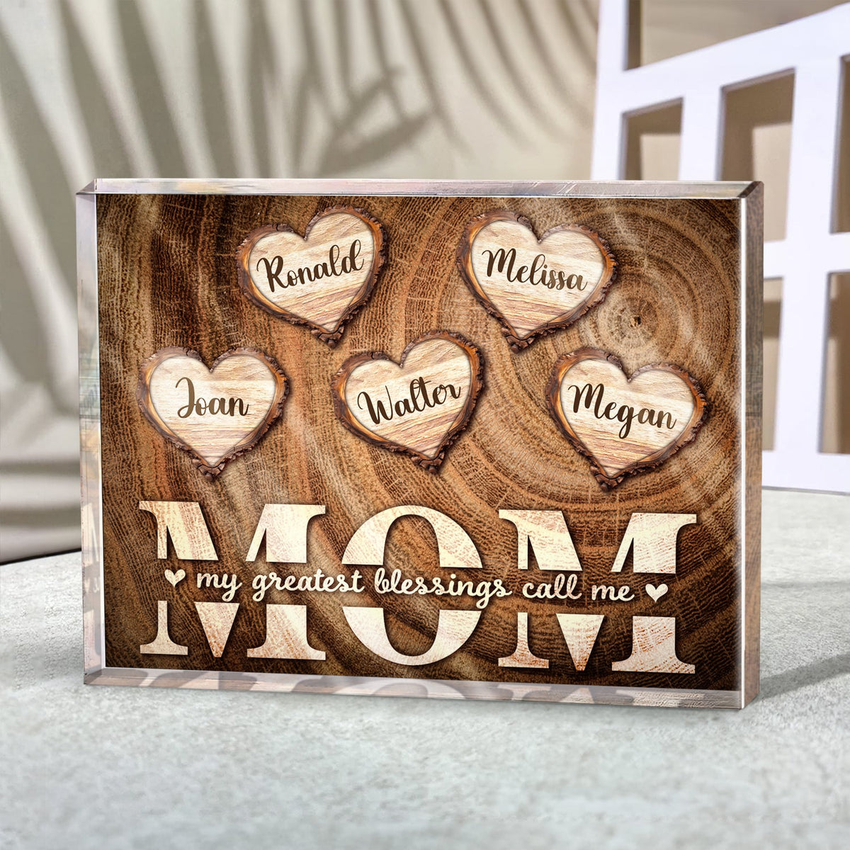 My Greatest Blessings Call Me Mom - Personalized Acrylic Plaque - Gift For Mom, Mother's Day Gift