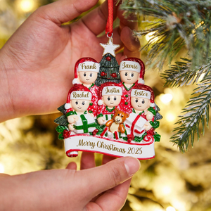 2025 Christmas Ornament With Family Member Name, Personalized Family Ornament, Family Keepsake, Xmas Tree Decor