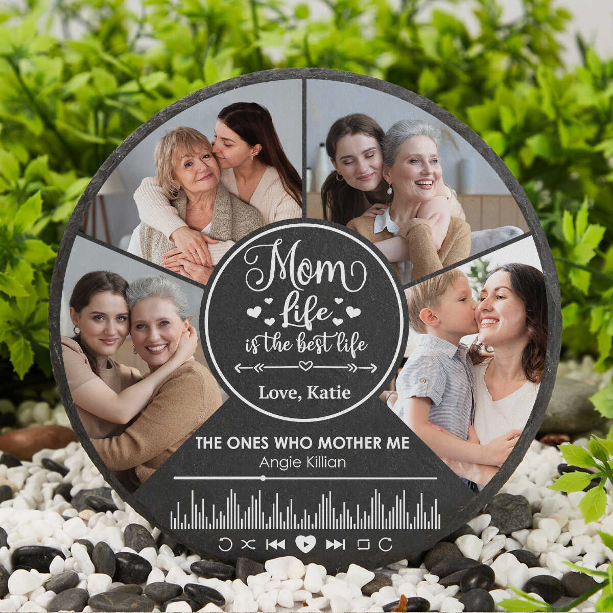 Mother The Heart Of The Family Custom Song And Photos - Personalized Stone - Happy Mother s Day Gift, Gift For Mom, Unique Gift For Mom