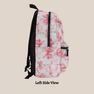 Personalized Coquette Pink Bow Backpack, Soft Girl Era Back To School Bookbag, Custom Travel Backpack, Birthday Gift