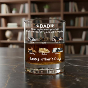 I Own You For Sure - Personalized Custom Whiskey Glass