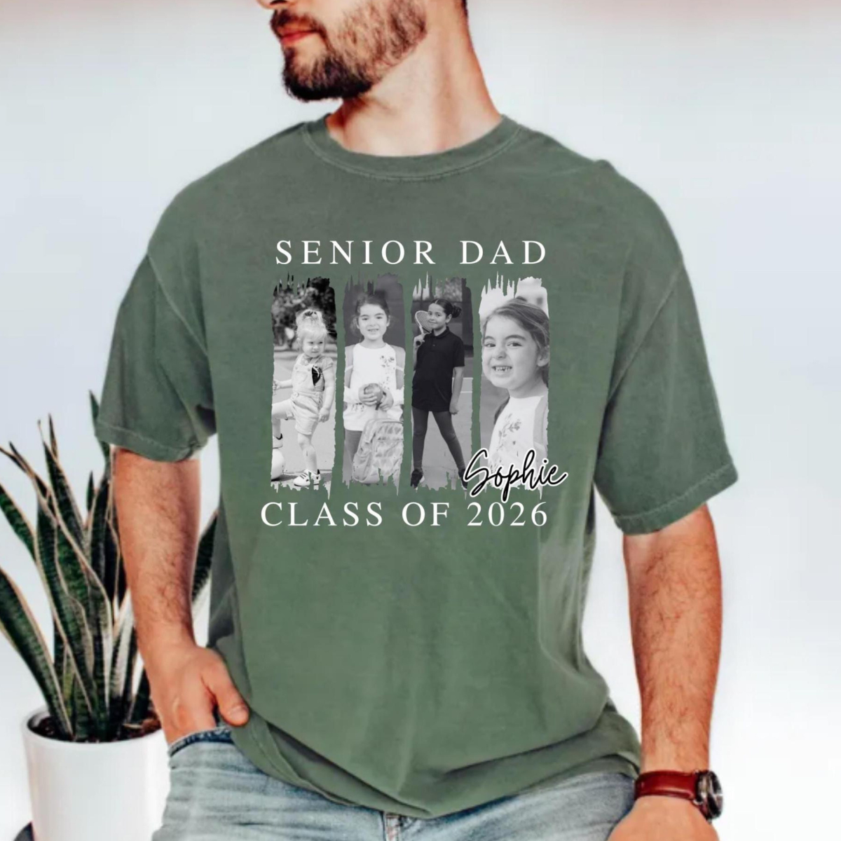 Custom Photo Senior Dad Shirt, Class of 2026 Shirt, Class of 2026 Family Shirts, Senior Dad Graduation Shirt, Senior Dad Gift