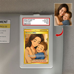 Custom Father's Day Card - Acrylic Car Visor Clip