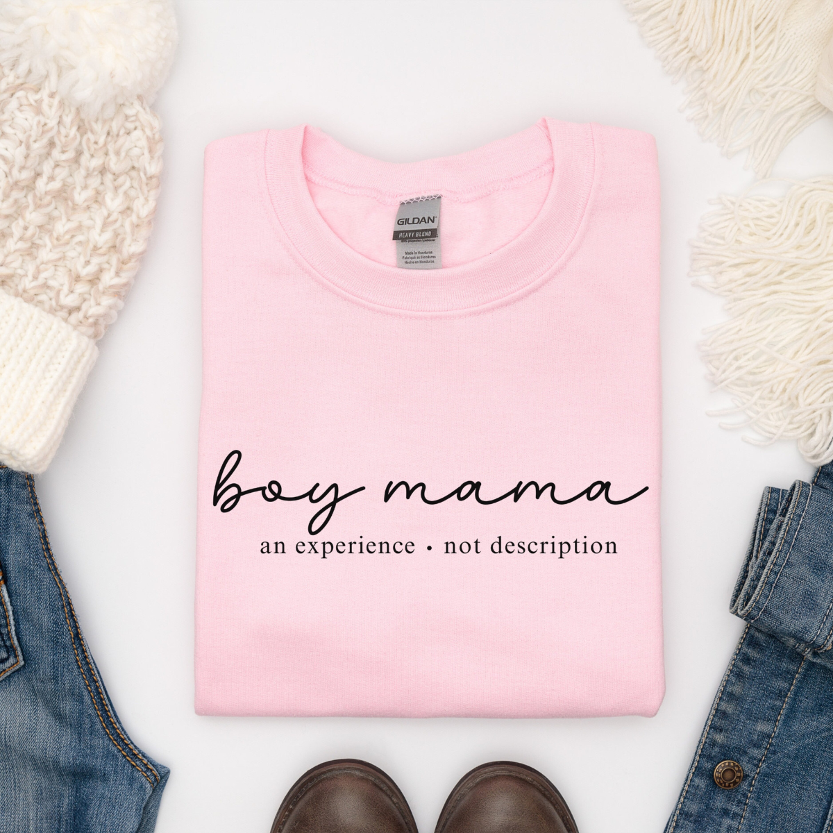 Boy Mama An Experience Not Description - Personalized Apparel - Gift For Mom, Mother's Day Gift
