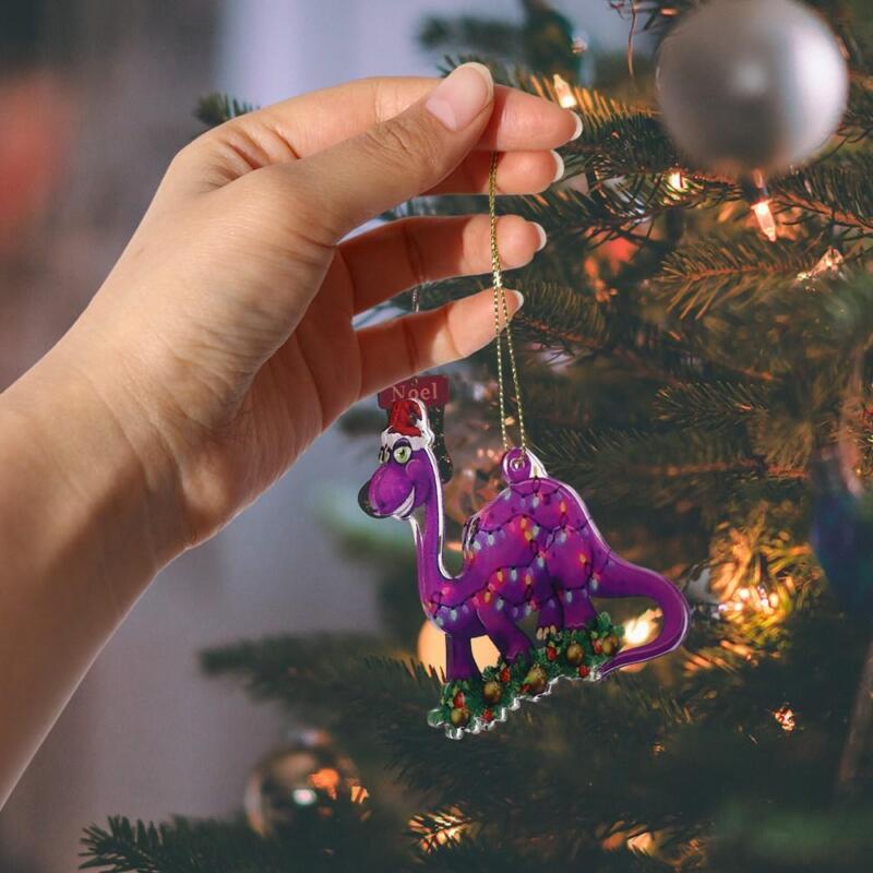 2D Christmas Dinosaur Hanging Ornaments Dinosaur Hanging Decoration Christmas