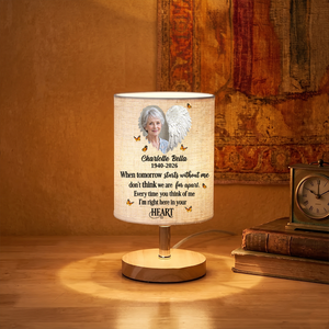 When You Miss Me Have No Fear Memorial Personalized Fabric Lamp