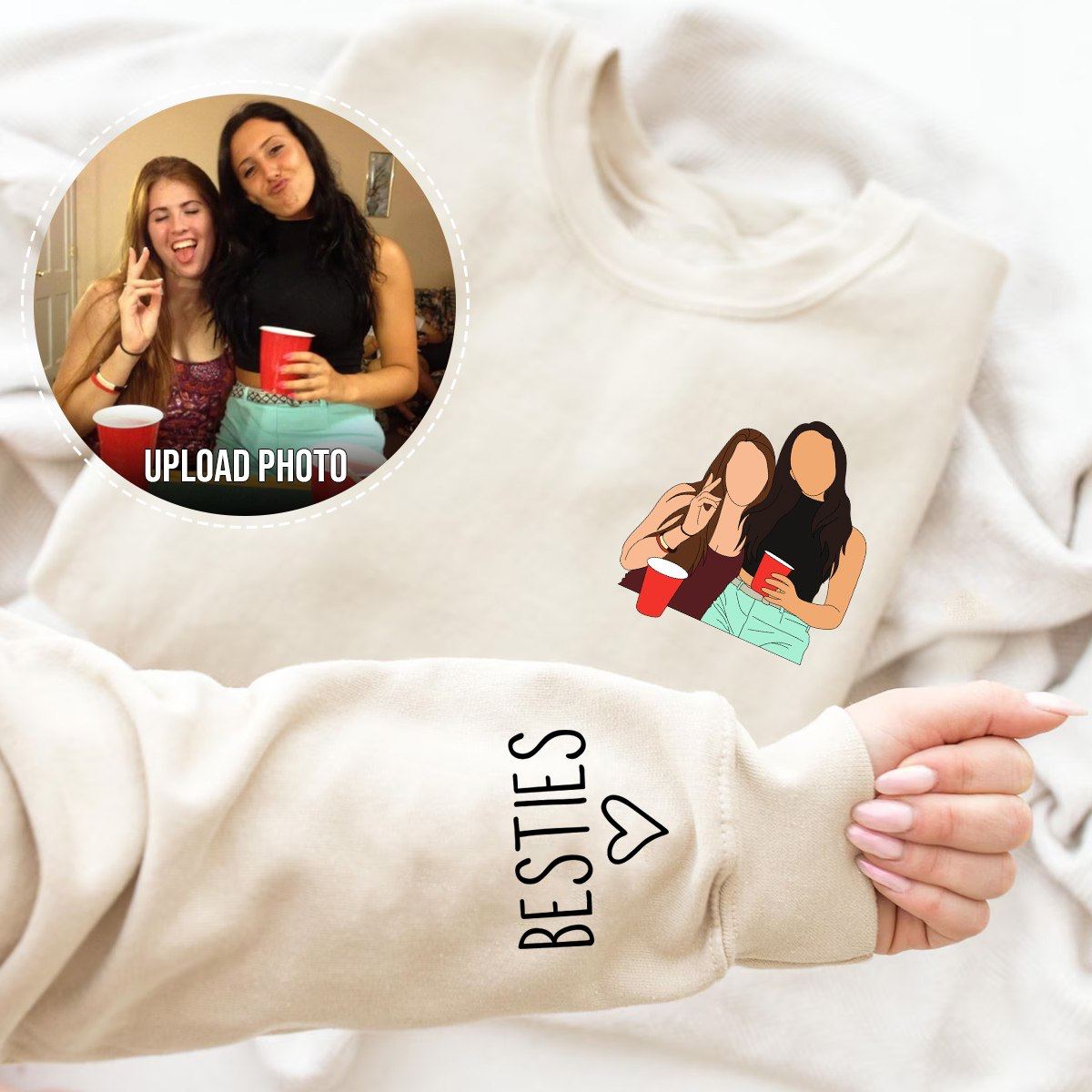 Best friend customized hoodies online