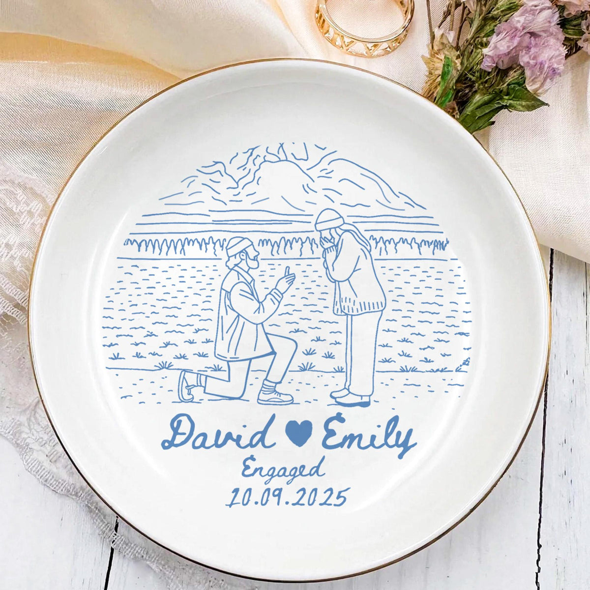 Personalized Couple Portrait Ring Dish, Engagement Gift, Wedding Gift For Bride, Handmade Custom Photo Ring Dish, Custom Photo Jewelry Tray 3_1ad68e95-bcaa-4d72-aac1-4188cc2c943b.jpg