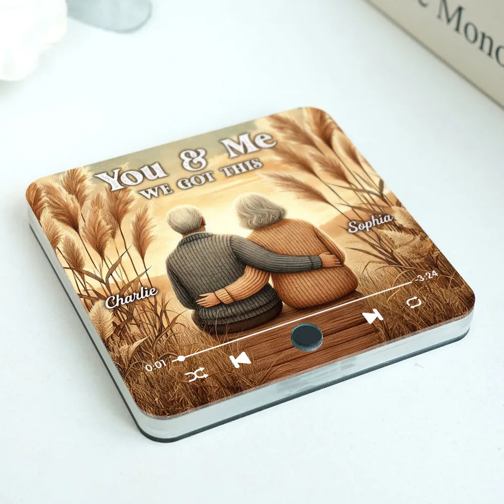 You & Me We Got This Old Couple Personalized Music Fridge Magnet, Valentine's Gift For Her, Gift For Him