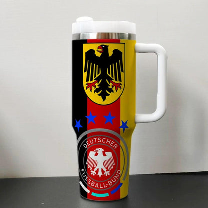 2026 World Cup National Team Travel Mug, 40oz Stainless Tumblr Car Mug,Steel Soccer Tumbler for Fans