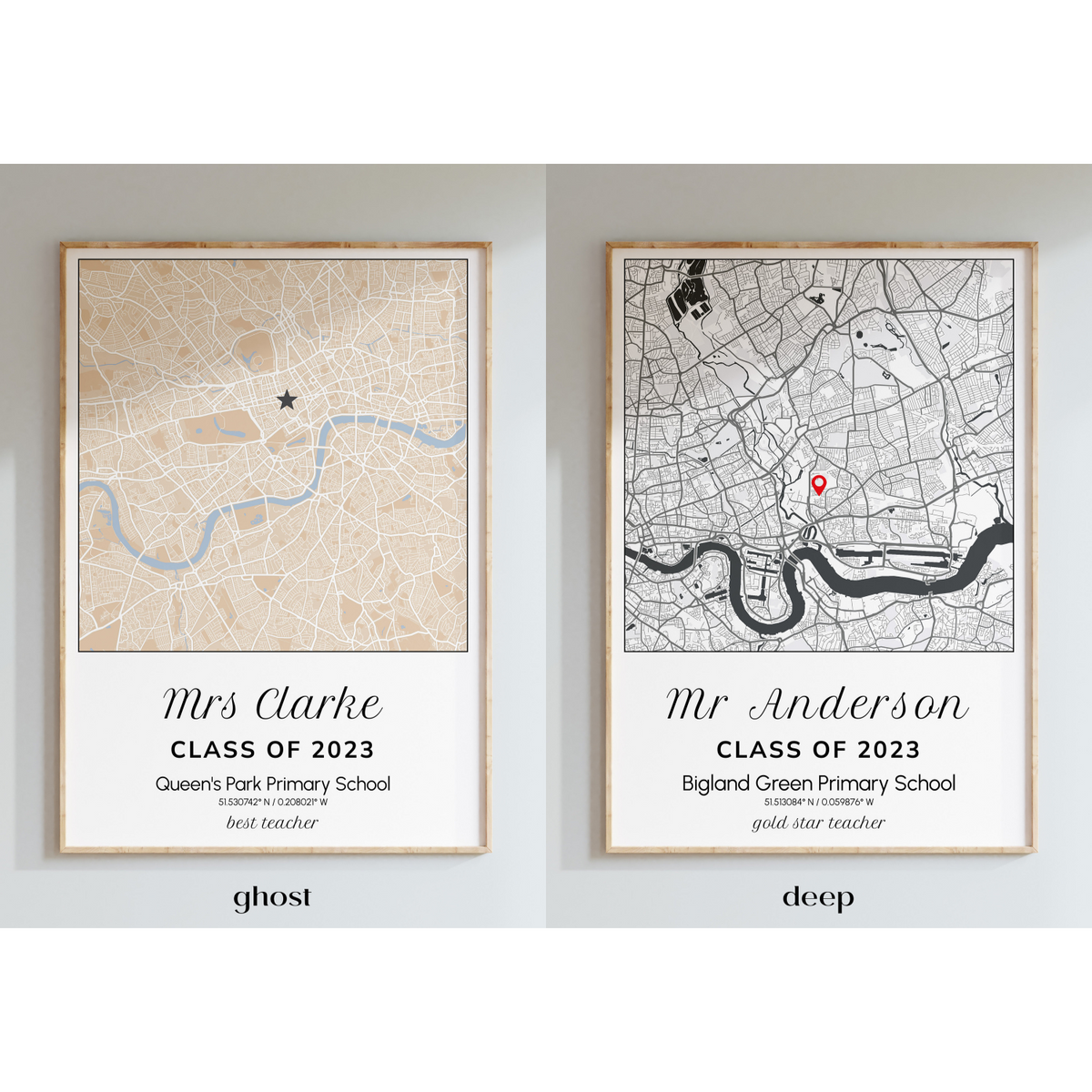 Thank You Teacher Appreciation Gift, Best Teacher Present, Personalised Gift For Teacher, Class Of 2025 Print, Thank You Teacher Canvas