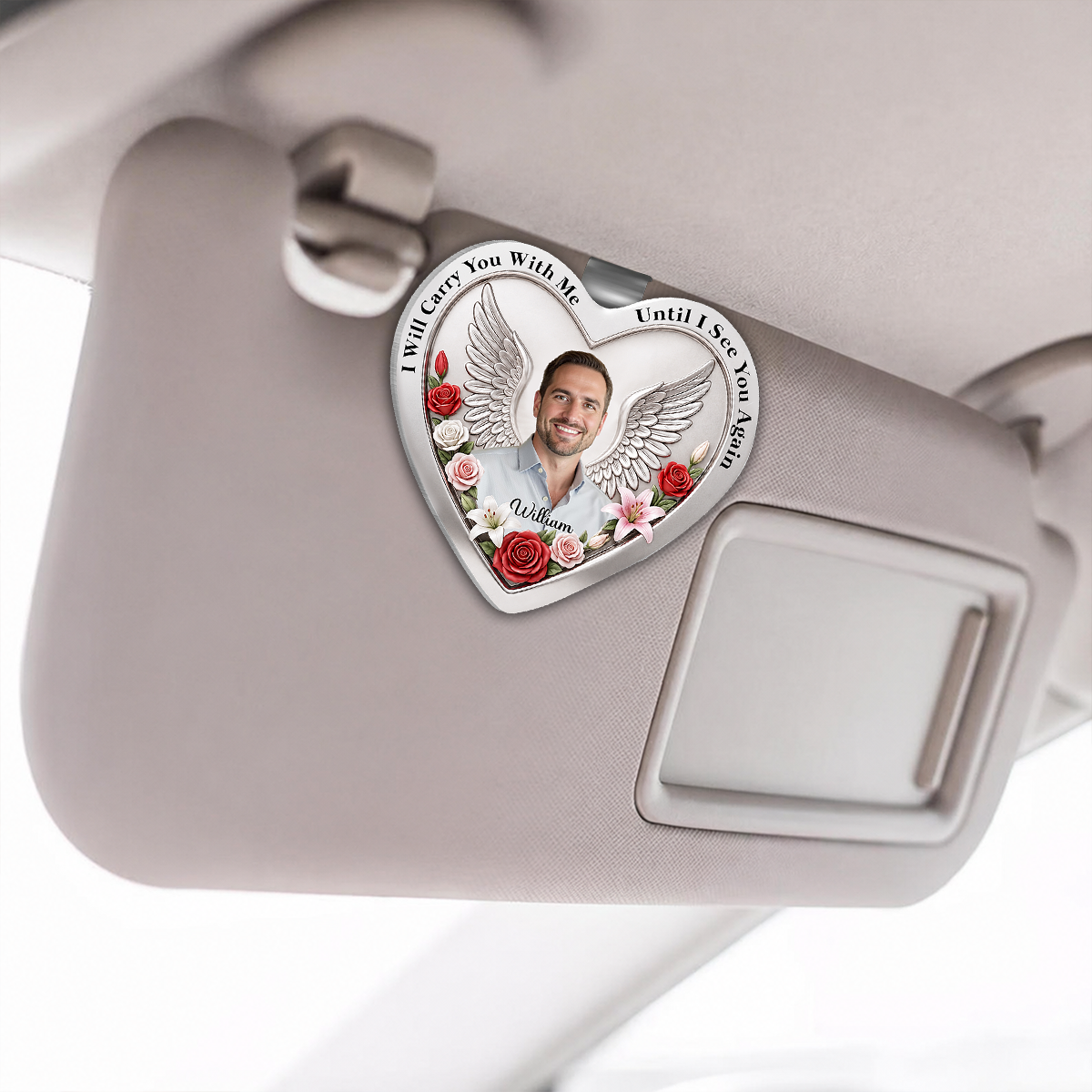 I Will Carry You With Me Until I See You Again - Personalized Heart Ornament