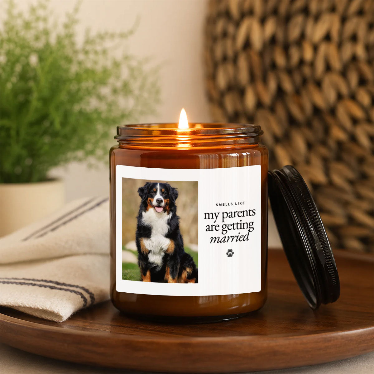 Smells Like My Parents Are Getting Married - Personalized Scented Candle