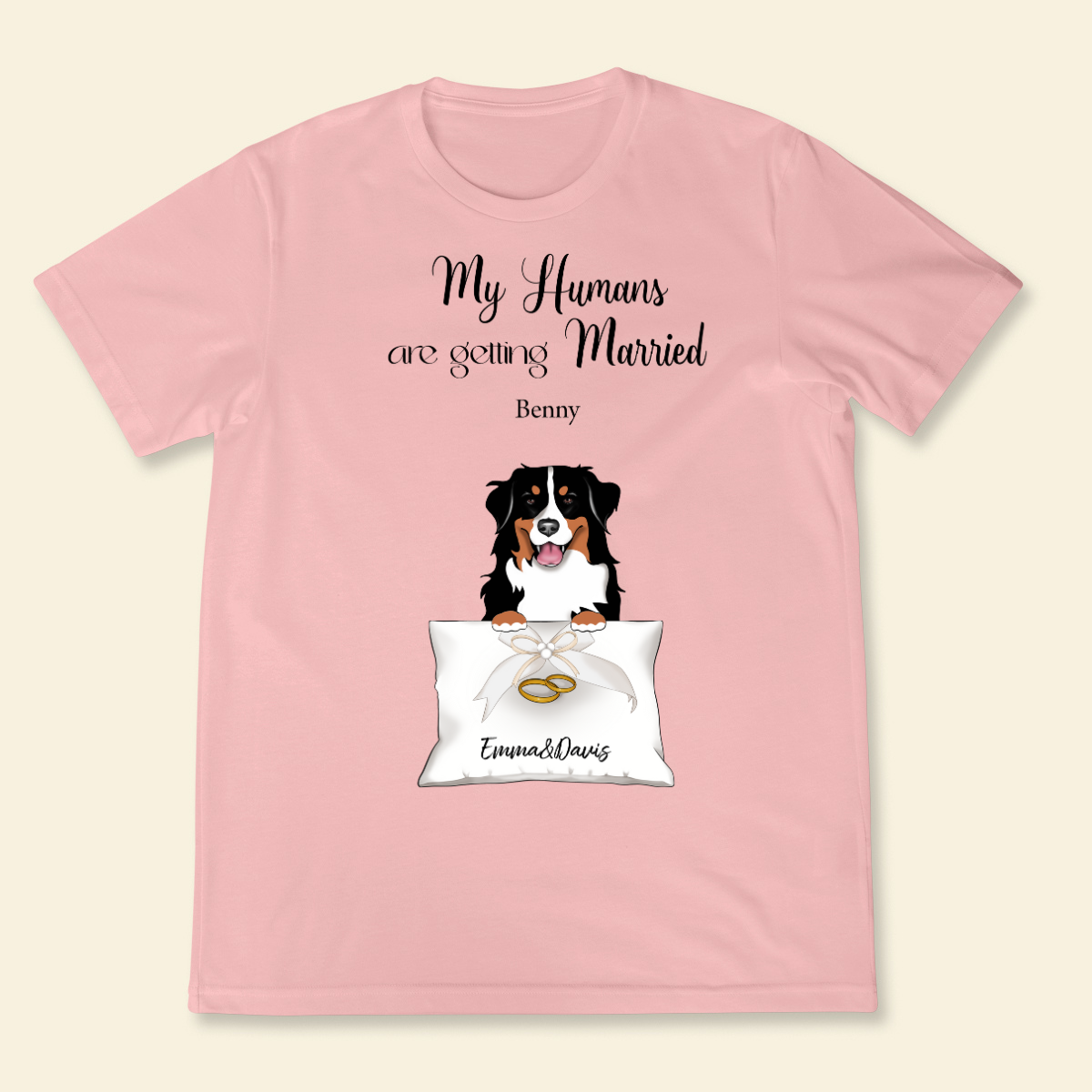 My Humans Are Getting Married Personalized Tshirt Funny Dog Shirt Wedding Gifts Funny Gift For Couple Dog Lovers Gift