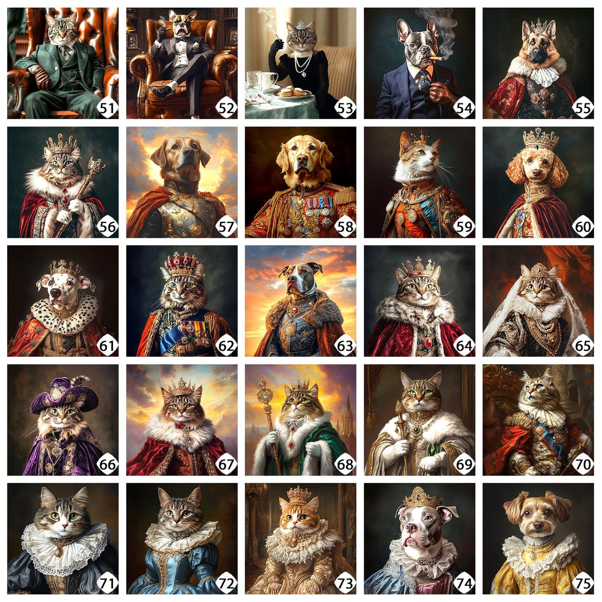 Custom Royal Pet Portrait, Renaissance Dog Painting, Pet Lovers Gift, Royal Portrait, Pet Portrait gift, Gift for Cat, Gift for Dog