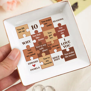 10 Reasons Why I Love You - Personalized Jewelry Dish
