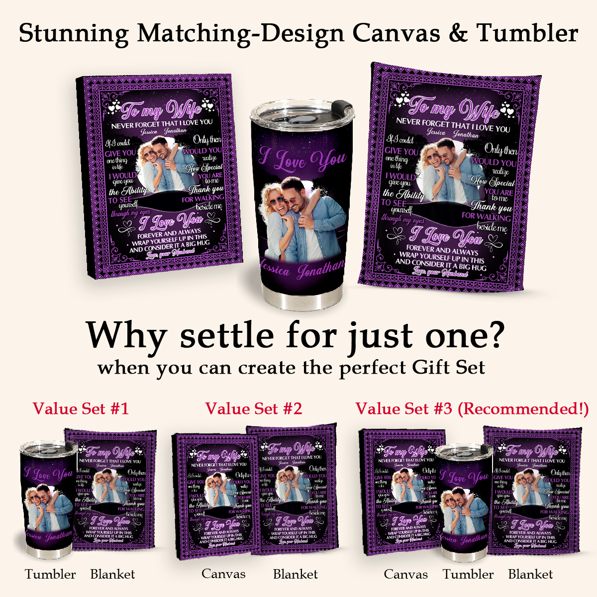 Gift For Wife Blanket, To My Wife Never Forget That I Love You - Love From Husband