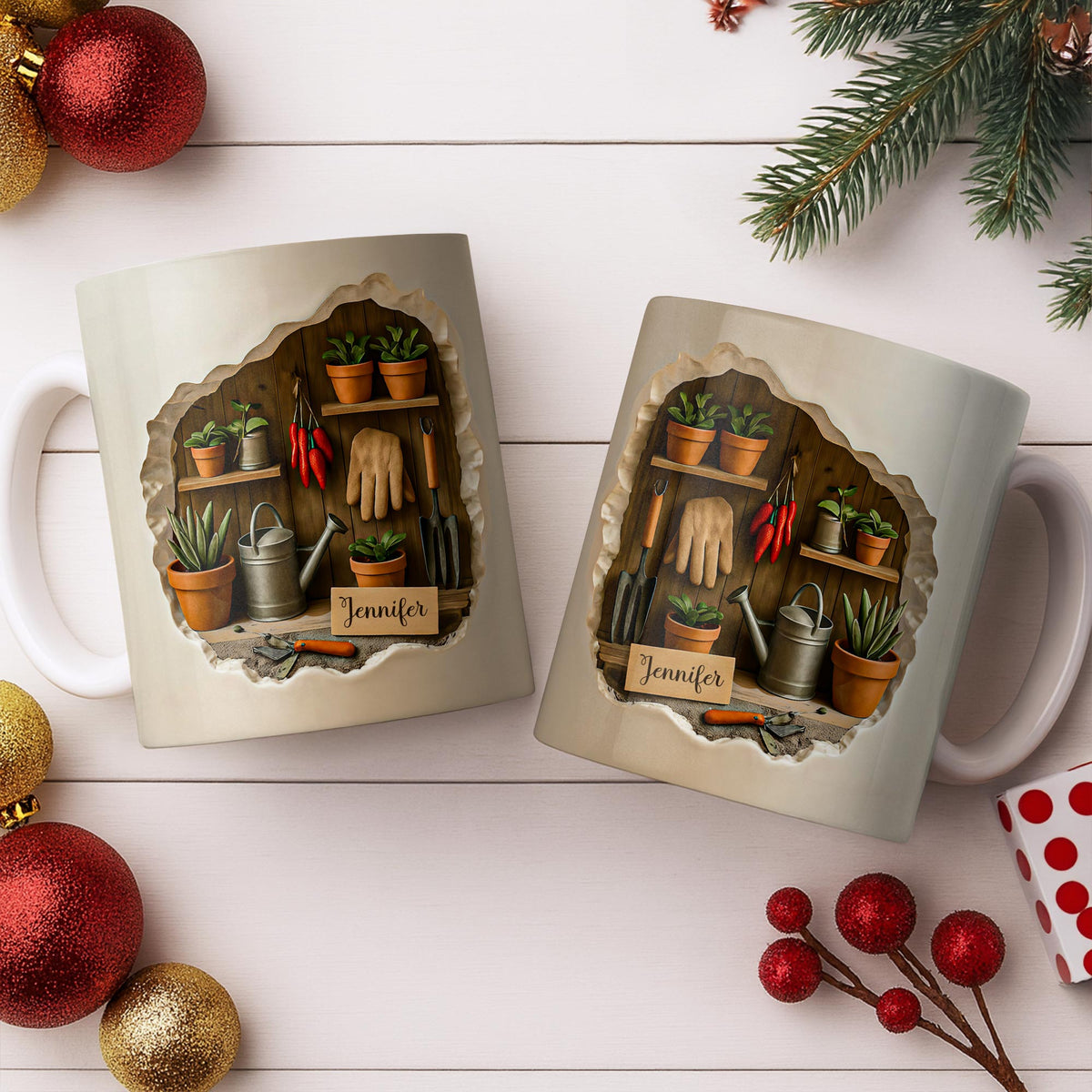 Gardening Tools And Plants Design, Coffee Mug, Gift For Gardening Lovers