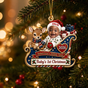 Our Little Patriot Anniversary - Real 3D Raised Ornament